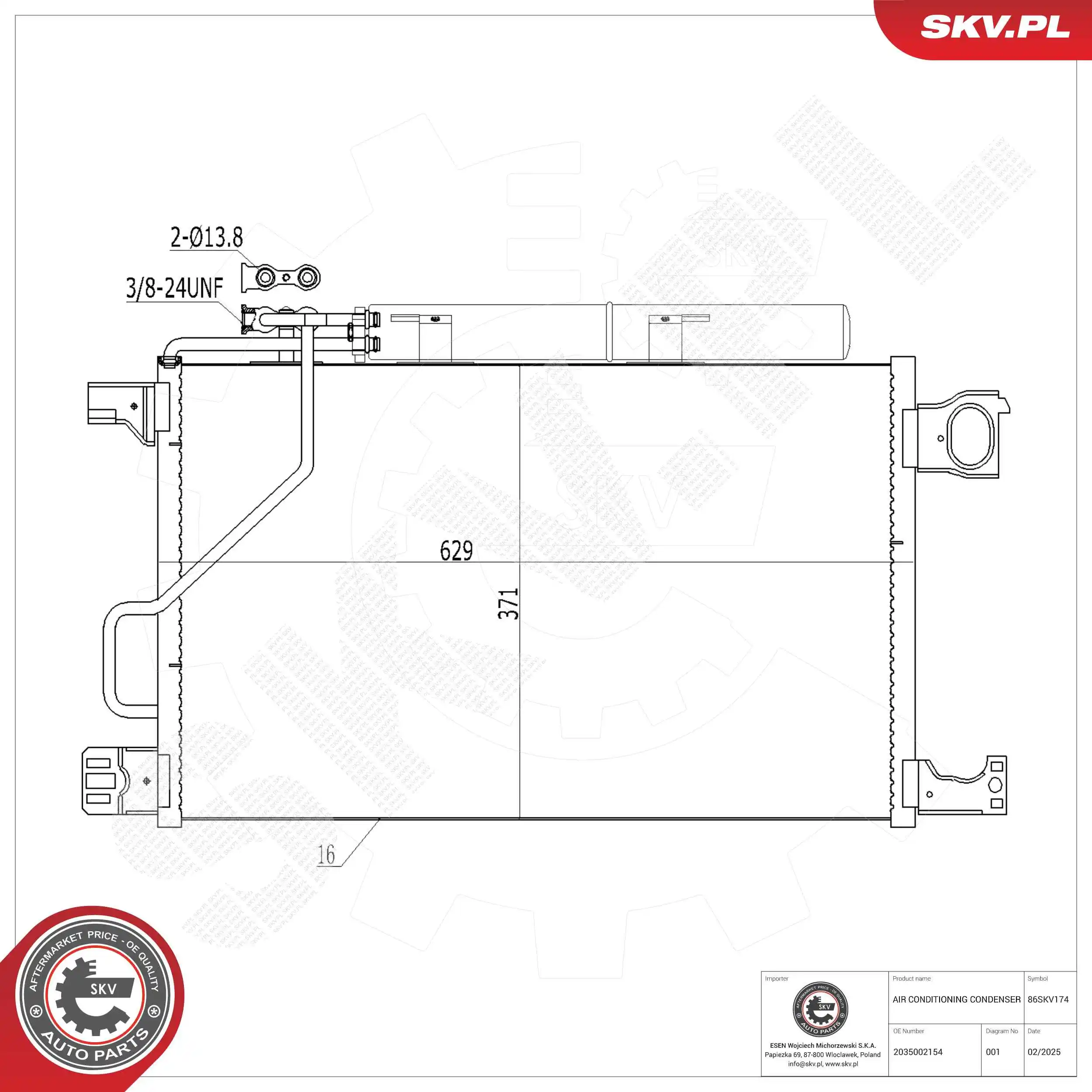 Condenser, air conditioning
